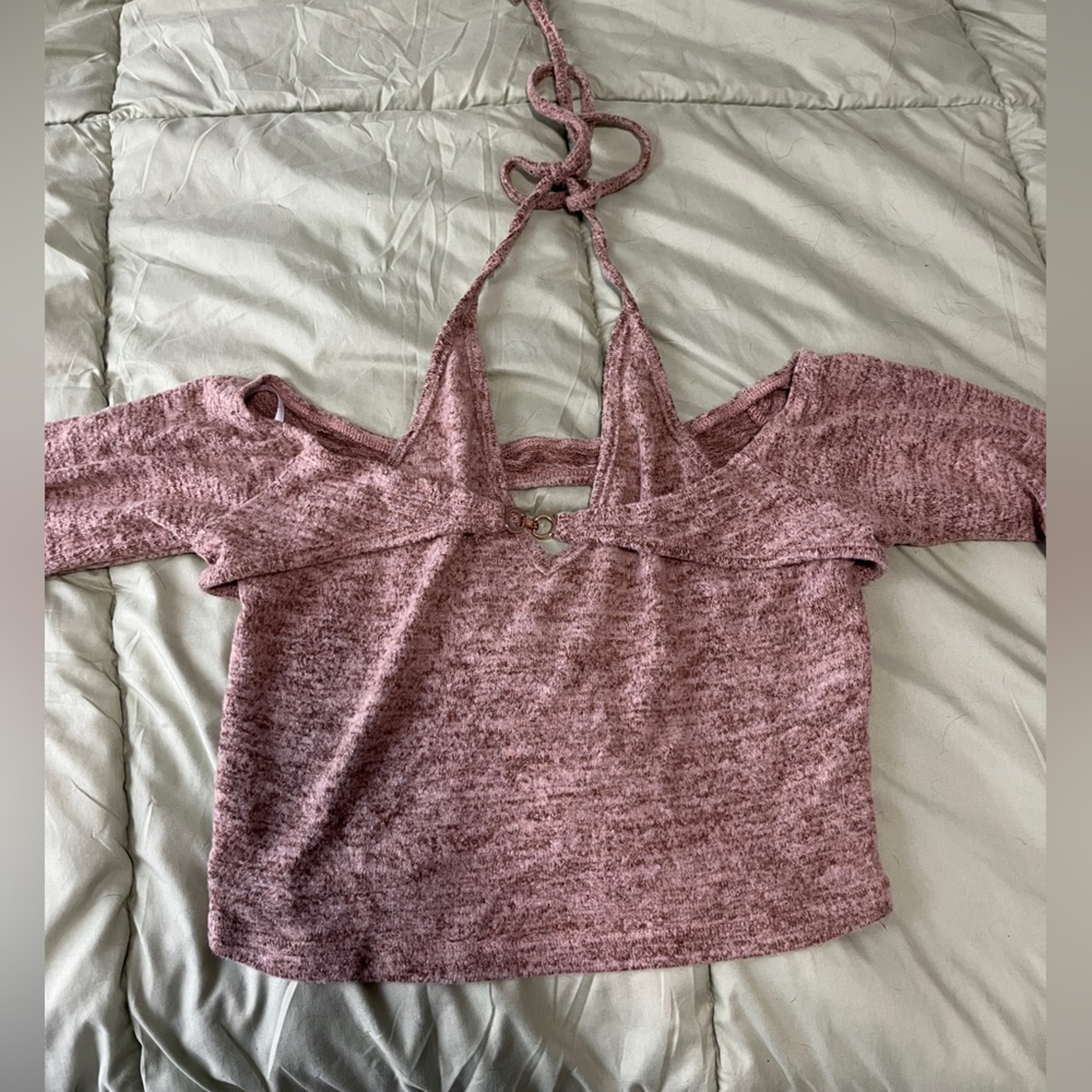 Crop top Tank and flare sweater
